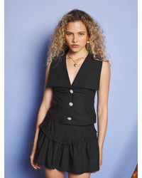 Sister Jane - Birdie Collared Vest - Lyst
