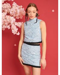 Sister Jane - Dream Blossom Bead Cropped Top - Lyst