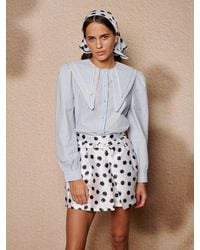 Sister Jane - Dawn Stripe Double Collar Shirt - Lyst