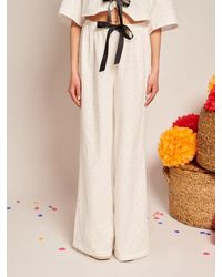 Sister Jane - Blanca Broderie Anglaise Trousers - Lyst