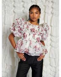 Sister Jane - Dream Alma Floral Ruffles Top - Lyst