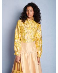 Sister Jane - Dream Ochre Jacquard Blouse - Lyst