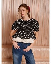 Sister Jane - Dream Jessica Spot Ruffle Top - Lyst