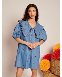 Sister Jane - Lola Denim Mini Dress - Lyst