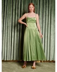 Sister Jane - Dream Cinematic Satin Midi Dress - Lyst
