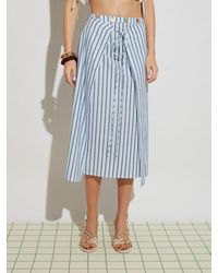 Sister Jane - Ghospell Saafiya Striped Midi Skirt - Lyst