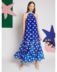 Sister Jane - Marine Spot Organza Maxi Dress - Lyst