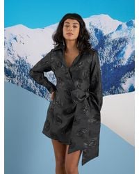 Sister Jane - Ghospell Domino Jacquard Wrap Dress - Lyst