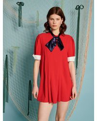 Sister Jane - Ahoy Pleated Mini Dress - Lyst