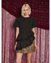 Sister Jane - Dream Mirage Spot Ruffle Top - Lyst
