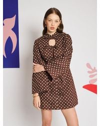 Sister Jane - Arles Polka Dot Mini Dress - Lyst
