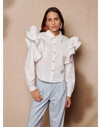 Sister Jane - Afterglow Ruffle Blouse - Lyst
