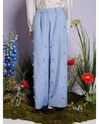 Sister Jane - Dream Cornflower Embellished Trousers - Lyst