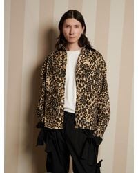 Sister Jane - Conrad Leopard Worker Jacket - Lyst