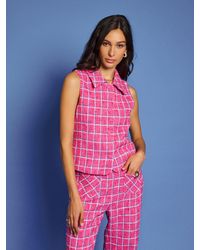 Sister Jane - Dream Cottage Check Tweed Vest - Lyst