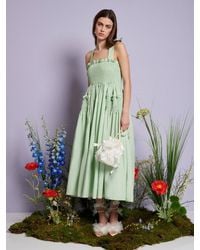 Sister Jane - Dream Grassland Cross Straps Midi Dress - Lyst