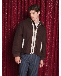 Sister Jane - Vesta Lace Trim Bomber Jacket - Lyst