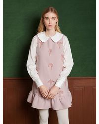 Sister Jane - Alpine Bow Mini Dress - Lyst