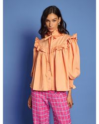 Sister Jane - Dream Sunset Ruffle Blouse - Lyst