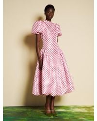 Sister Jane - Dream Colette Spot Jacquard Midi Dress - Lyst
