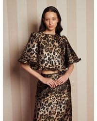 Sister Jane - Suite Leopard Jacquard Top - Lyst