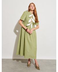 Sister Jane - Ghospell Sali Stripe Tie Front Midi Dress - Lyst