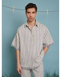 Sister Jane - Cameron Fray Stripe Boxy Shirt - Lyst