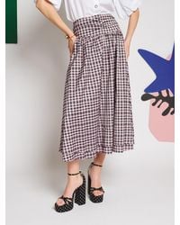 Sister Jane - Vence Check Maxi Skirt - Lyst