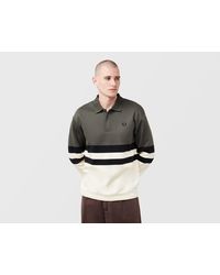 Fred Perry - Colour Block Collared Sweatshirt - Lyst