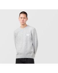 adidas Originals - Trefoil Essentials Knit Sweatshirt - Lyst