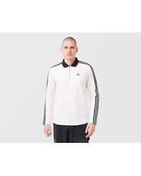 adidas - Originals 3-Stripes Polo Sweatshirt - Lyst