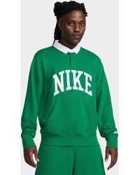 Nike - Club Fleece Polo Sweatshirt - Lyst
