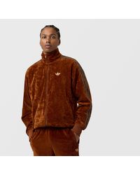 adidas - Originals Velour Firebird Track Top - Lyst