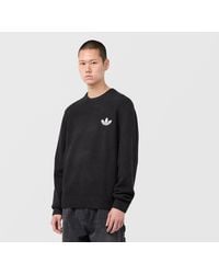 adidas Originals - Trefoil Essentials Knit Sweatshirt - Lyst