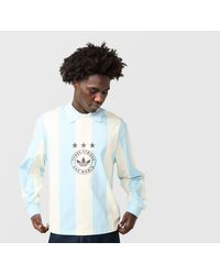 adidas Originals - Graphic Long Sleeve Polo - Lyst