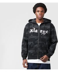 X-Large - Allover Logo Zip Hoodie - Lyst