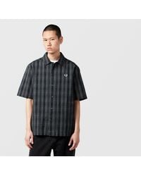 Fred Perry - Seersucker Check Shirt - Lyst