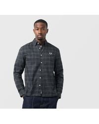 Fred Perry - Net Slub Shirt - Lyst