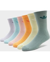 adidas - Originals 6-Pack Trefoil Cushion Crew Socks - Lyst