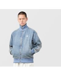 adidas Originals - Firebird Denim Track Top - Lyst