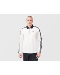 adidas Originals - 3-Stripes Polo Sweatshirt - Lyst