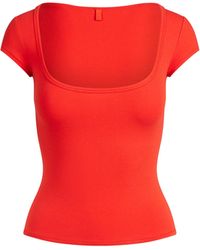 Skims - Scoop Neck T-Shirt - Lyst