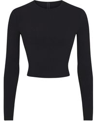 Skims - Cropped Long Sleeve T-shirt - Lyst