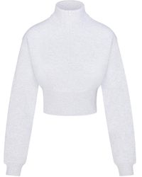 Skims - Cropped Half Zip Pullover - Lyst