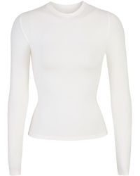 Skims - Cotton Jersey Long Sleeve T-shirt - Lyst