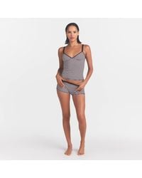 Skims - Logo Picot Cami Top And Boy Short Set - Lyst