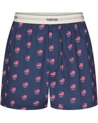 Skims - Cotton Poplin Olympic Boxer - Lyst