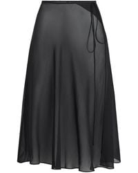 Skims - Tie Side Midi Skirt - Lyst