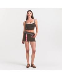 Skims - Skort Dark Sepia - Lyst