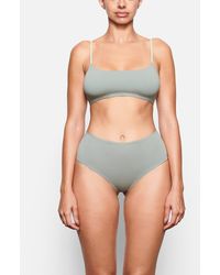 Skims - Cotton Jersey Scoop Bralette - Lyst